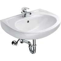 CORNAT Waschbecken Cornat Waschtsich-Komplett-Set 60 cm, weiß