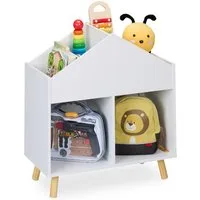 relaxdays Standregal Kinderregal Haus, 1-tlg.
