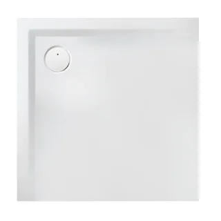 Hoesch Muna Mineralguss-Duschwanne 4157.010 80 x 80 x 3 cm, weiss, Antirutsch