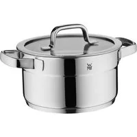 WMF Kochtopf Compact Cuisine, Cromargan® Edelstahl Rostfrei 18/10 (2-tlg), wärmeduzierende Hohlgriffe, Innenskalierung, Schüttrand