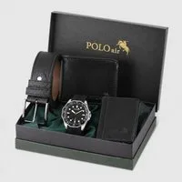 Jungengel Geldbörse Luxuriöses Herren Geschenkset Uhr Gürtel Kartenetui Geschenkbox (Set, 4-tlg., Gürtel, Kartenetui, Geldbörse, Geschenkbox, Armbanduhr), 4-teiliges Geschenkset mit Uhr, Gürtel, Geldbörse und Kartenetui