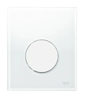 Tece loop Urinal-Betätigungsplatte m. Kart. Gl. weiß glzd. T. weiß glzd., 9242650 9242650