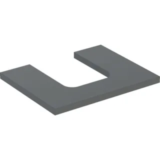 Geberit ONE Waschtisch-Platte, Ausschnitt mittig, für Aufsatzwaschtisch Schalenform 505271003