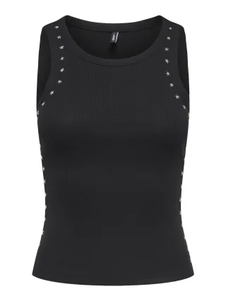ONLY - ONLENEA S/L STUDDED TANK TOP JRS Black - Gr. - M