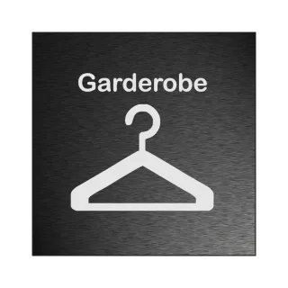 Hinweisschilder! Garderobenhaken Schild, Hinweisaufkleber Garderobenhaken
