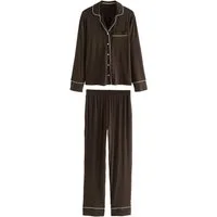 LAURA ASHLEY Pyjama Laura Ashley Pyjama mit Knopfleiste aus Modal (2 tlg)