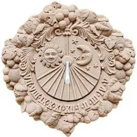 Teramico Wanddekoobjekt Sonnenuhr Meridiana 35cm, 100% Frostfest