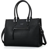 TAN.TOMI Businesstasche Damen Handtasche Große Business Schultertasche Arbeit Schule, Bürotasche Damen Umhängetasche mit 3 Fächern für Büro Schule