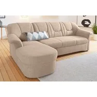 DOMO collection Ecksofa SARAFINA 232x146 cm, auch mit Federkern für noch mehr Sitzkomfort!, whlw. mit Bettfunktion, L-Form