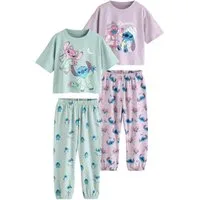 Next Pyjama Schlafanzug, Jogginghose, 2er-Pack, Lilo & Stitch (4 tlg)