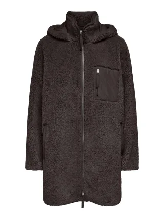 ONLY - ONLSASCHA SHERPA JACKET CC OTW Chocolate Torte - Gr. - XL