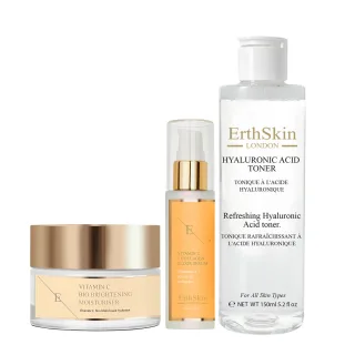 Vitamin C Bio Brightening Moisturiser 50ml + Refreshing Hyaluronic Acid Toner 150ml + VITAMIN C + COLLAGEN ELIXIR SERUM 60ML
