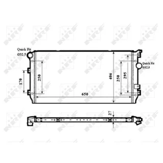 NRF Motork?hler gel?tet Seat Alhambra VW Sharan Tiguan 1,4