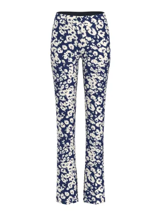 Marc Cain Collections - Stoffhose SYDNEY mit Print midnight sail - Gr. - 42