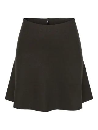 ONLY - ONLMELLII SHORT SKIRT KNT Chocolate Torte - Gr. - M