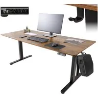 Arebos Schreibtisch Computer-Bürotisch 180 x 80 cm, elektrisch Memory-Funktion, 72-118 cm höhenverstellbar,Hebekapazität: 70 kg