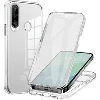 Tec-Expert Handyhülle 360 Grad Hülle für Huawei P30 Lite 6.15 Zoll, 6.15", Rundum Schutz Cover Case Hülle Transparent