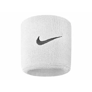 Nike Unisex Swoosh Schweißband, 2er-Pack (Weiß)
