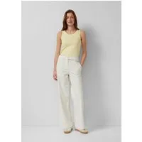 s.Oliver Chinos Hose Wide-Leg-Hose mit Nadelstreifen und Stoffgürtel