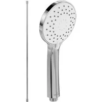 Villeroy & Boch Handbrause Universal Showers, Set aus Duschkopf und Handbrauseschlauch (1,60m), Chrom