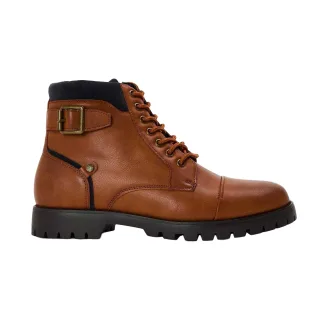 Original Penguin - Unifarben Springerstiefel für Herren, Leder (Braun)