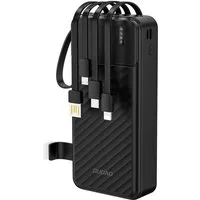 Dudao K11 PRO Powerbank 20000 mAh (5 V), 20000 mAh Powerbank mit 4 integrierten Kabeln