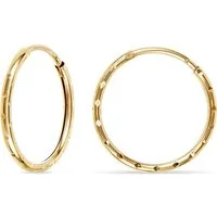 FAVS Paar Creolen FAVS Damen-Creolen 375er Gelbgold (Paar)