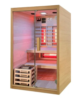 Neuesbad Sauna 130x120x200cm, Hemlock NB1H301301