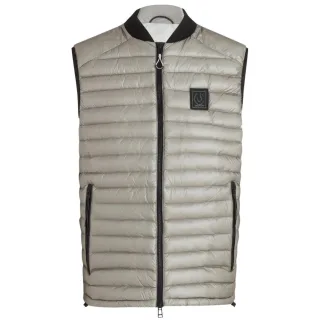 Belstaff Airframe Beige glanzende Weste mit Daunenfullung