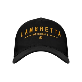 Lambretta - "Originals" Baseball-Mütze für Herren/Damen Unisex (Schwarz/Gold)