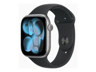 Apple Watch Series 11 (GPS + Cellular) 46mm Aluminium space grau mit Sportarmband S/M schwarz | mfc94zr/a |