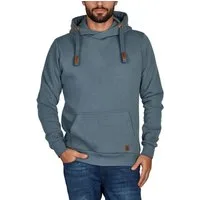 riverso Kapuzenpullover Herren Hoodie RIVNiklas Regular Fit Longsleeve Sweatshirt mit Cross-Over-Kragen und Kängurutasche