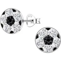 Monkimau Ohrring-Set Fussball Kinder Ohrringe 925 Silber, Hypoallergen