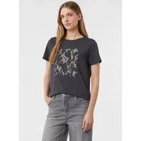comma Kurzarmshirt T-Shirt T-Shirt aus Baumwolle mit Artwork