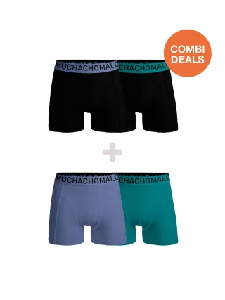 Muchachomalo - 2er-Pack + 2er-Pack Boxershorts für Herren - Kombi-Deal