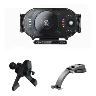 X10 15W Fast Wireless Car Charger Mount Foldable Rotating Phone Holder for Air Vent & Dashboard Compatible with Foldable