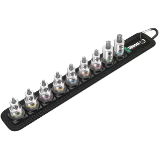 Wera Belt B 3 TORX HF Zyklop Bitnuss-Satz TORX, mit Haltefunktion, 3/8"-Antrieb, 9-teilig - 05003972001