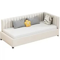 Flieks Polsterbett, Samt Daybett Tagesbett Schlafsofa Kinderbett 90x200cm