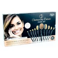 DS Produkte GmbH Kosmetikpinsel-Set Pinsel Set 10 teilig Contouring Deluxe, 10 tlg.