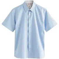Next Kurzarmhemd Strukturiertes Regular Fit Kurzarmhemd (1-tlg)