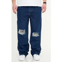 DAILY COTTON Loose-fit-Jeans DCPAPILON Herren Lange Hose Jeans Ripped Loose-Fit Baggy