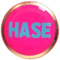 Giftcompany Servierschale Glasteller Love Plates Hase Rund (10cm)