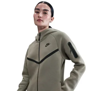 Nike - "Windrunner" Hoodie mit durchgehendem Reißverschluss für Damen, Fleece (Army-Grün)