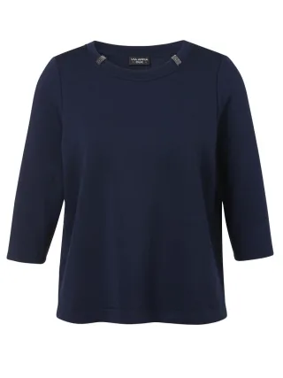 VIA APPIA DUE - Sweatshirt mit 3/4-Arm blau - Gr. - 44