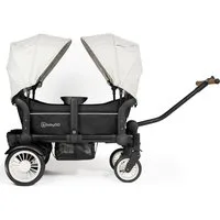 BabyGo Bollerwagen Bollerwagen Zwillingswagen Cozy Rider, Verwendbar ab ca. 1-5 Jahre (2 x 22 kg)