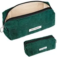 Zaewry Schreibgeräteetui Cord Federmäppchen Groß, Stifteetui für Mädchen & Teenager, (1-tlg), Mäppchen für Schule, Uni & Büro