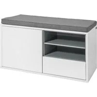 SoBuy Schuhbank FSR37, Sitzbank mit Sitzkissen Bettbank Schuhschrank Garderobenban