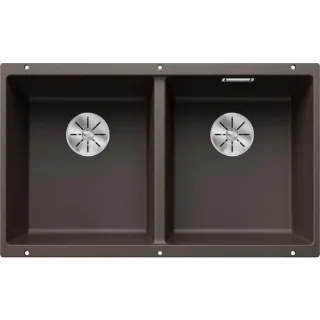 Blanco Subline 350/350-u Spüle 523583 75,5x46cm, PuraDur cafe, für Unterbau