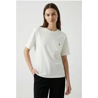 Vero Moda T-Shirt VMULLA CATY SS TOP JRS GA mit Dreieckstasche