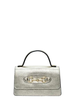 Isabella Rhea Gold Rindsledertasche